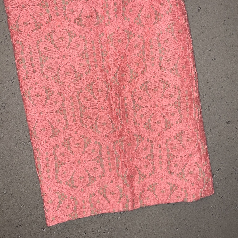 Corey Lynn Calter Lace Crop Pink Pants Purchased from Anthropologie Sz 4 - Picture 9 of 10